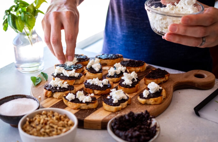 Tart Cherry Bruschetta