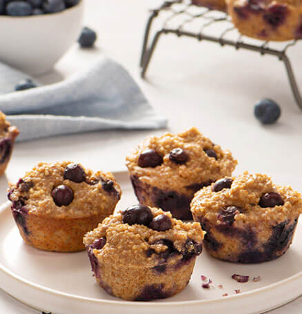 5 Ingredient Blueberry Protien Muffins