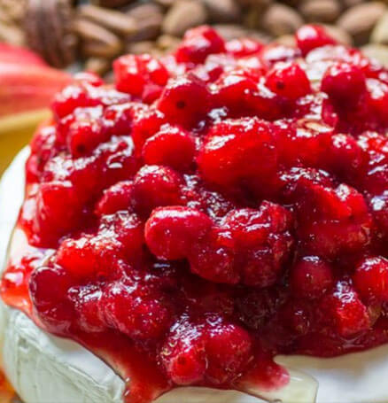 Baked Brie with Chipotle Cranberry