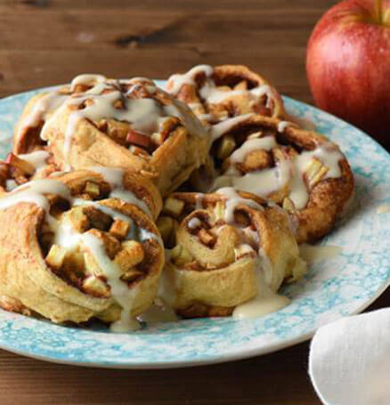 These easy-to-make apple cinnamon rolls are sure to be a gooey hit at home!