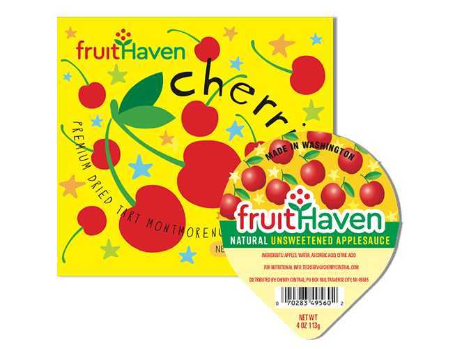 fruitHaven logo and packaging.