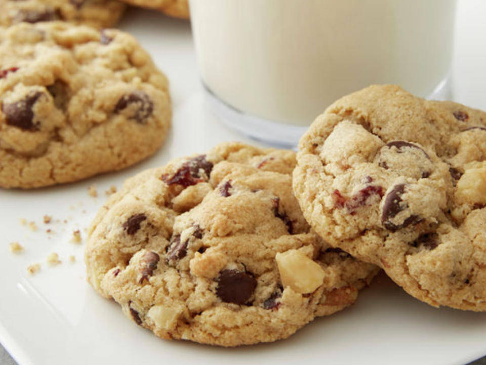 image of chocolate chip oatmeal cookies