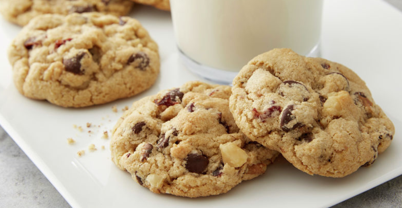 image of chocolate chip oatmeal cookies