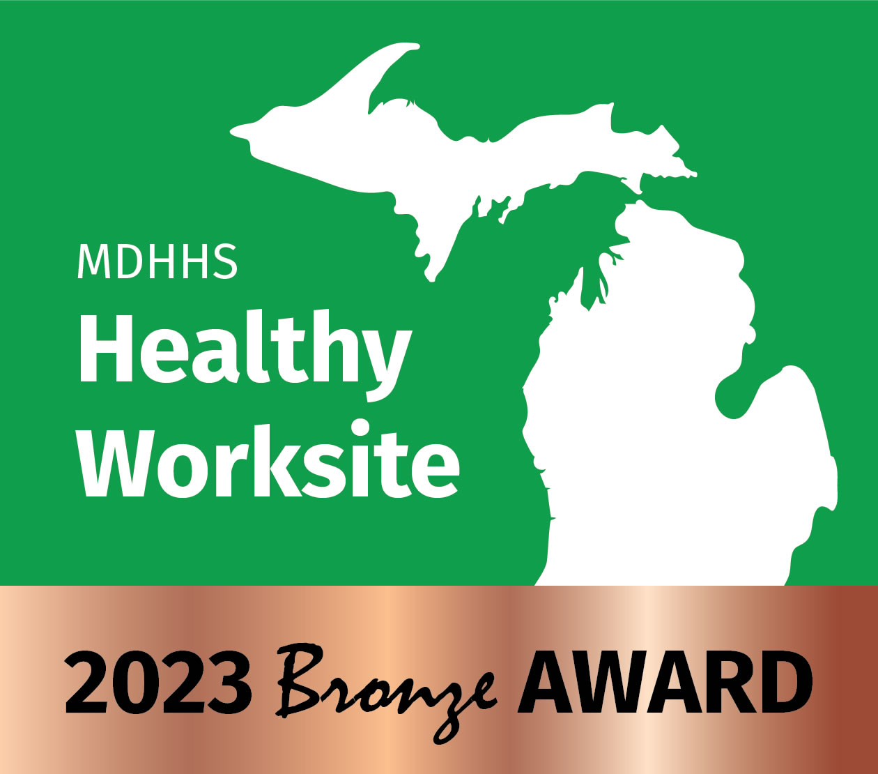 2023 Bronze MDHHS Healthy Worksite Award